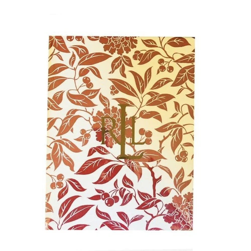 Ralph Lauren Christmas Pineview Fabric Tablecloth Red Holiday 60x84
